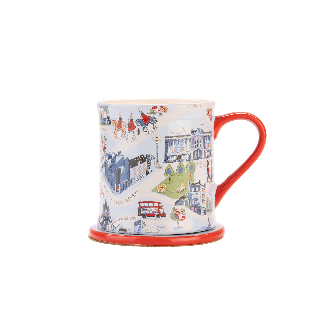 London Town Mug & Coaster Set blue, CATH KIDSTON