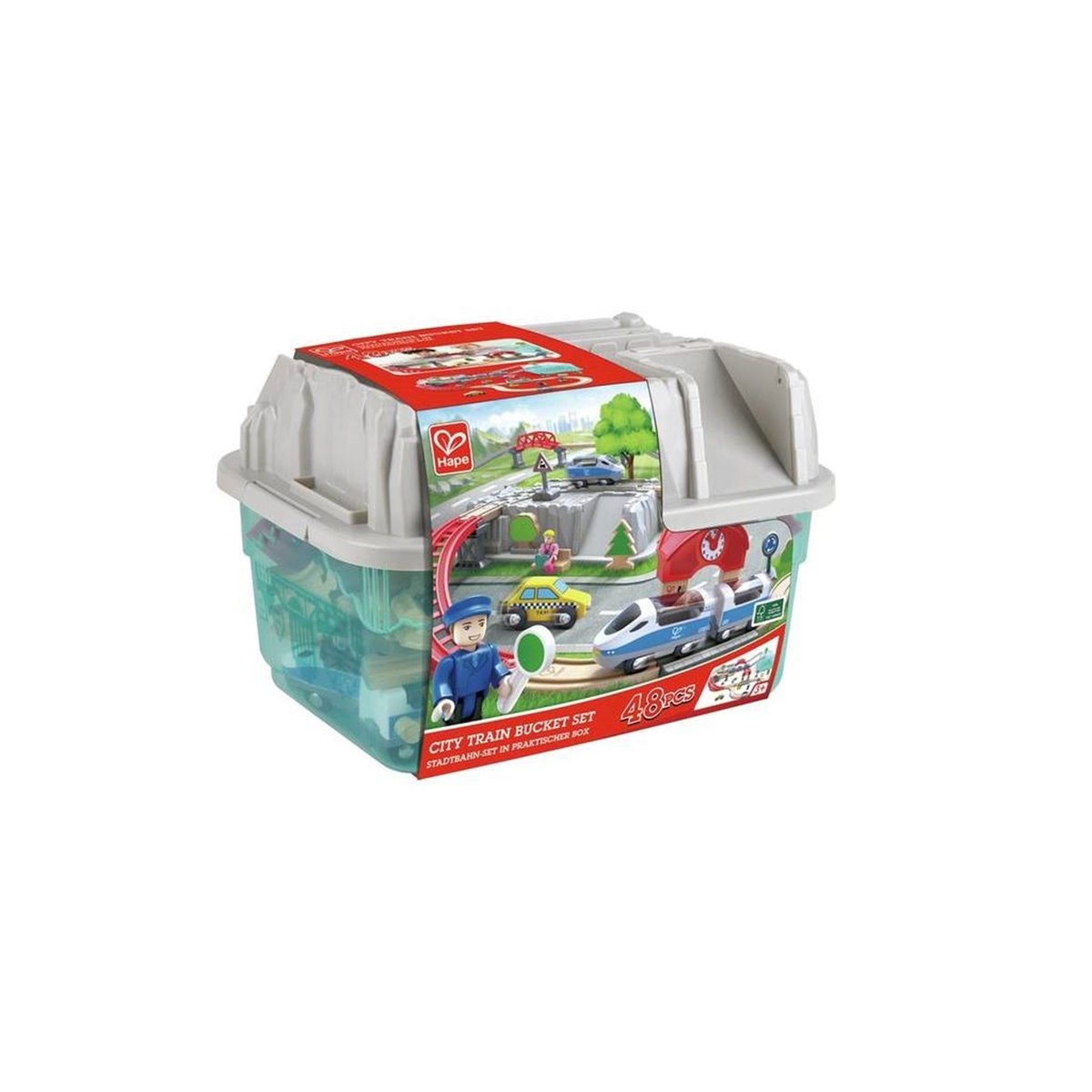 Coffret de train 2 en 1 multicolore, HAPE