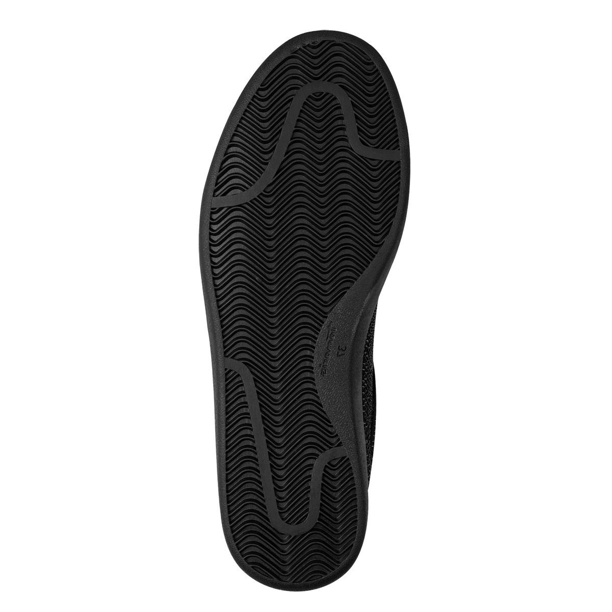 Basket à lacets noir brillant, TAMARIS