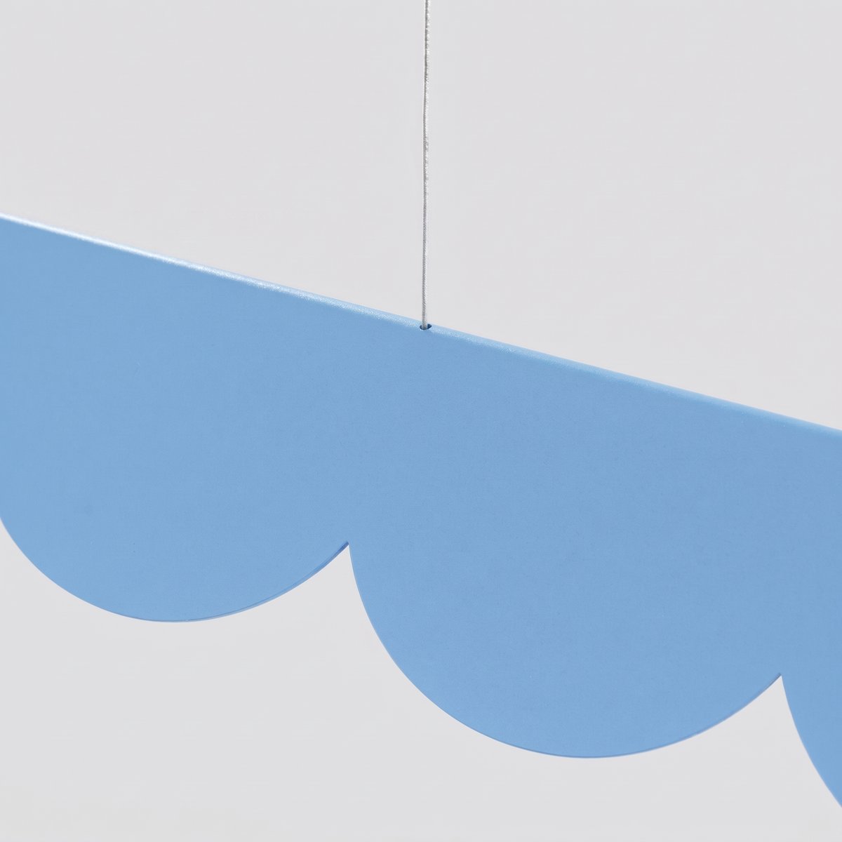 Suspension Aluminium Bleu LED 1 Biscuit bleu, EDEN
