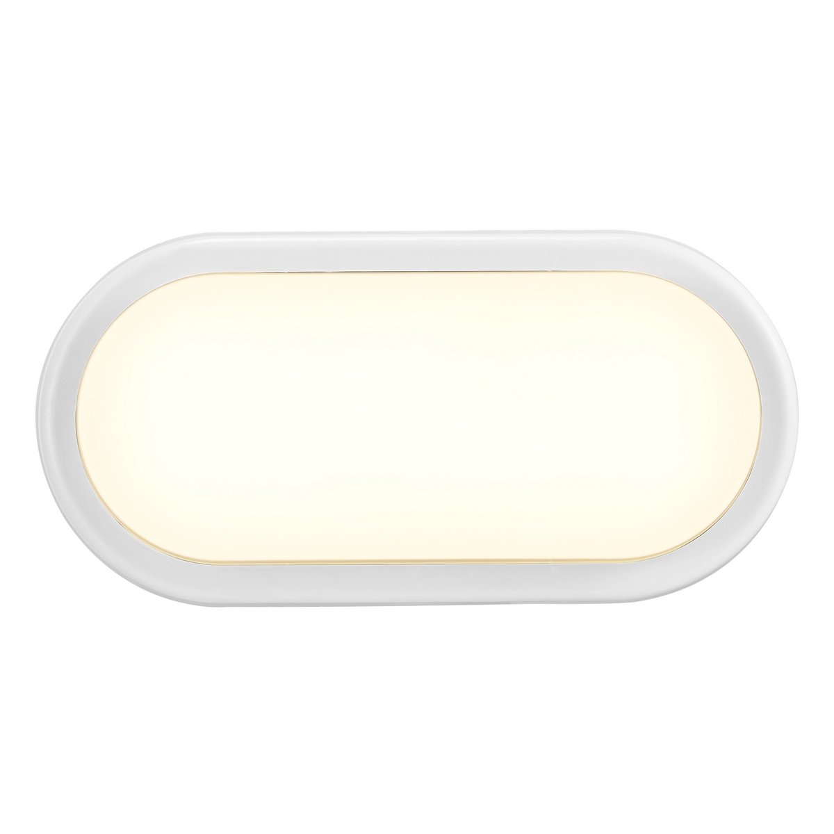 Applique murale extérieure ovale en plastique, CUBA blanc, NORDLUX