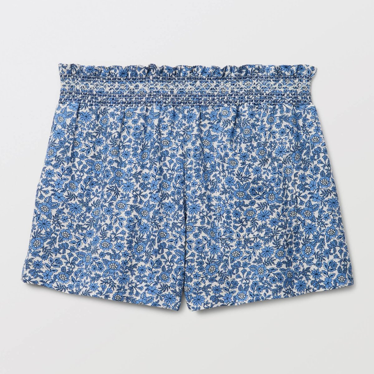 Short en viscose taille smockée imprimé amaretti, MONOPRIX