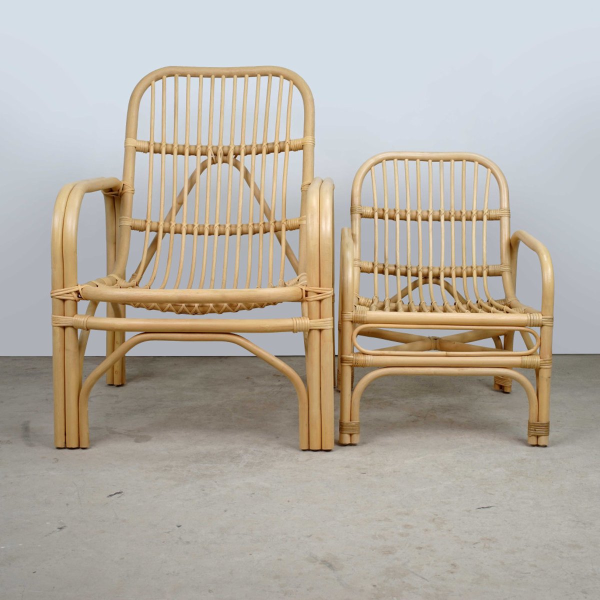 Fauteuil en rotin de jardin Luisa naturel, WANDA COLLECTION