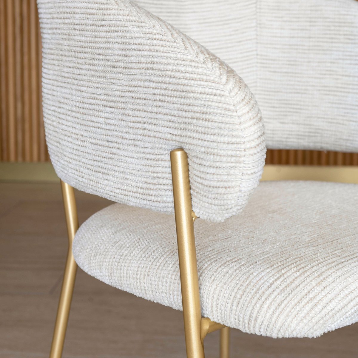 Ensemble table ovale et 6 fauteuils en tissu couleur unique, NOW'S HOME