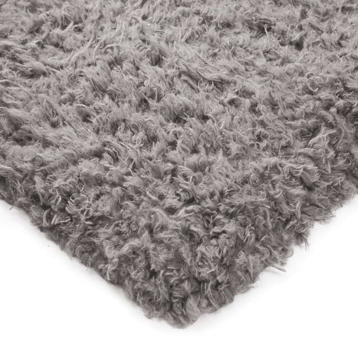Tapis tout doux imitation fourrure AUTHENTIK gris clair, THE DECO FACTORY