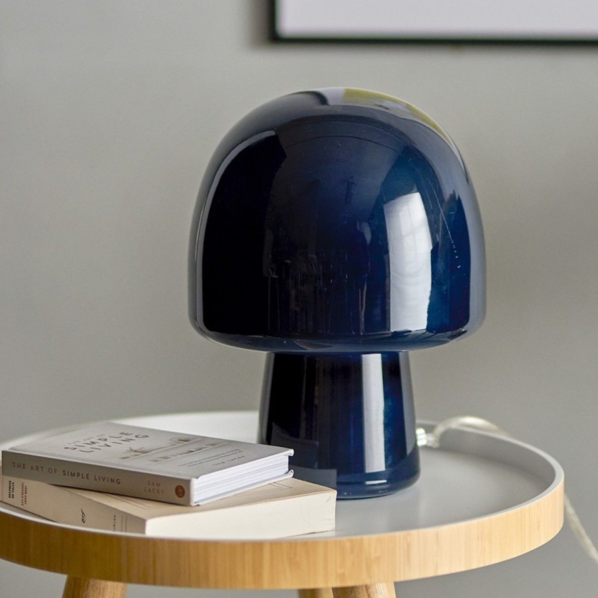 Lampe d'ambiance verre  Paddy bleu, BLOOMINGVILLE