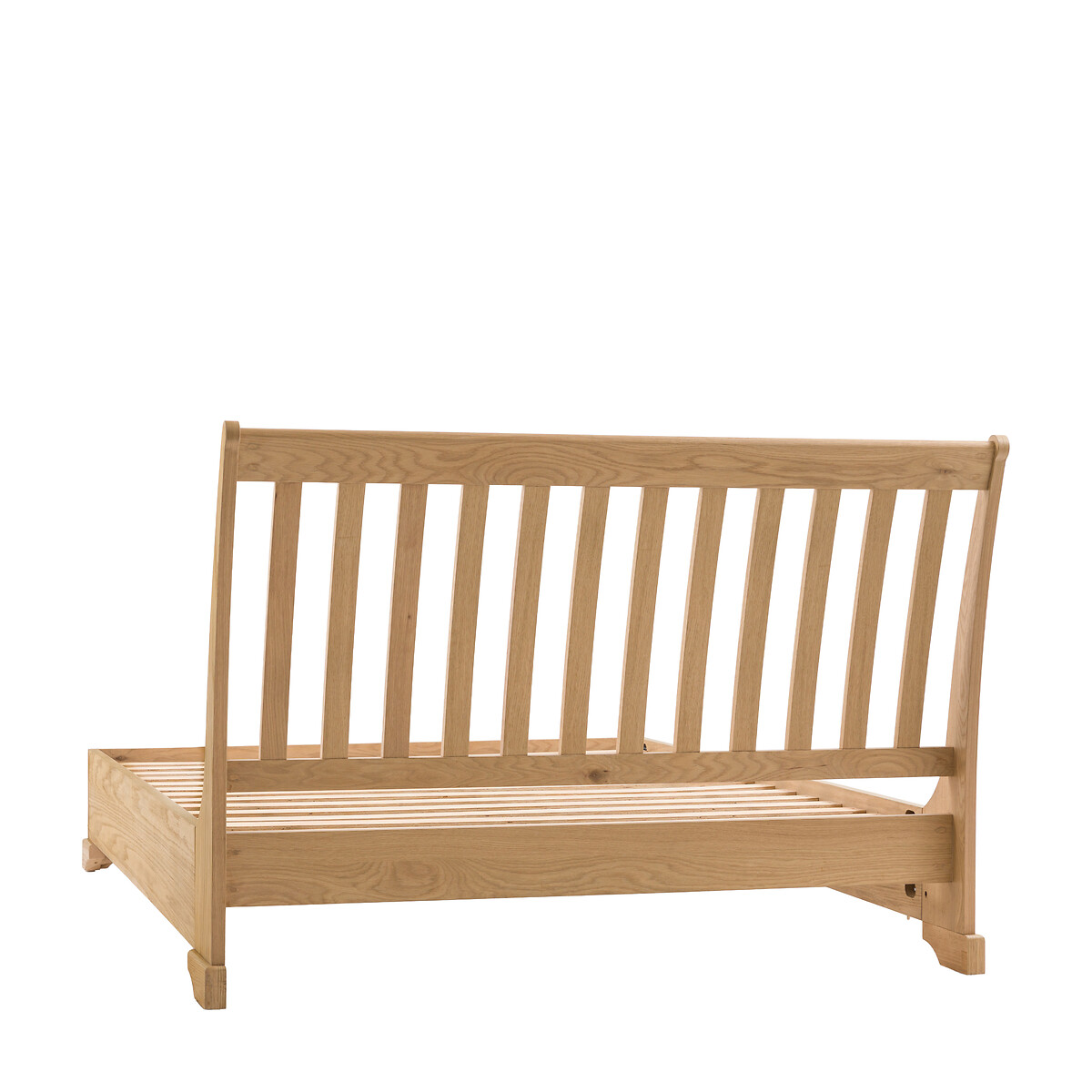 Harriet Oak Bed light oak wood, SO'HOME