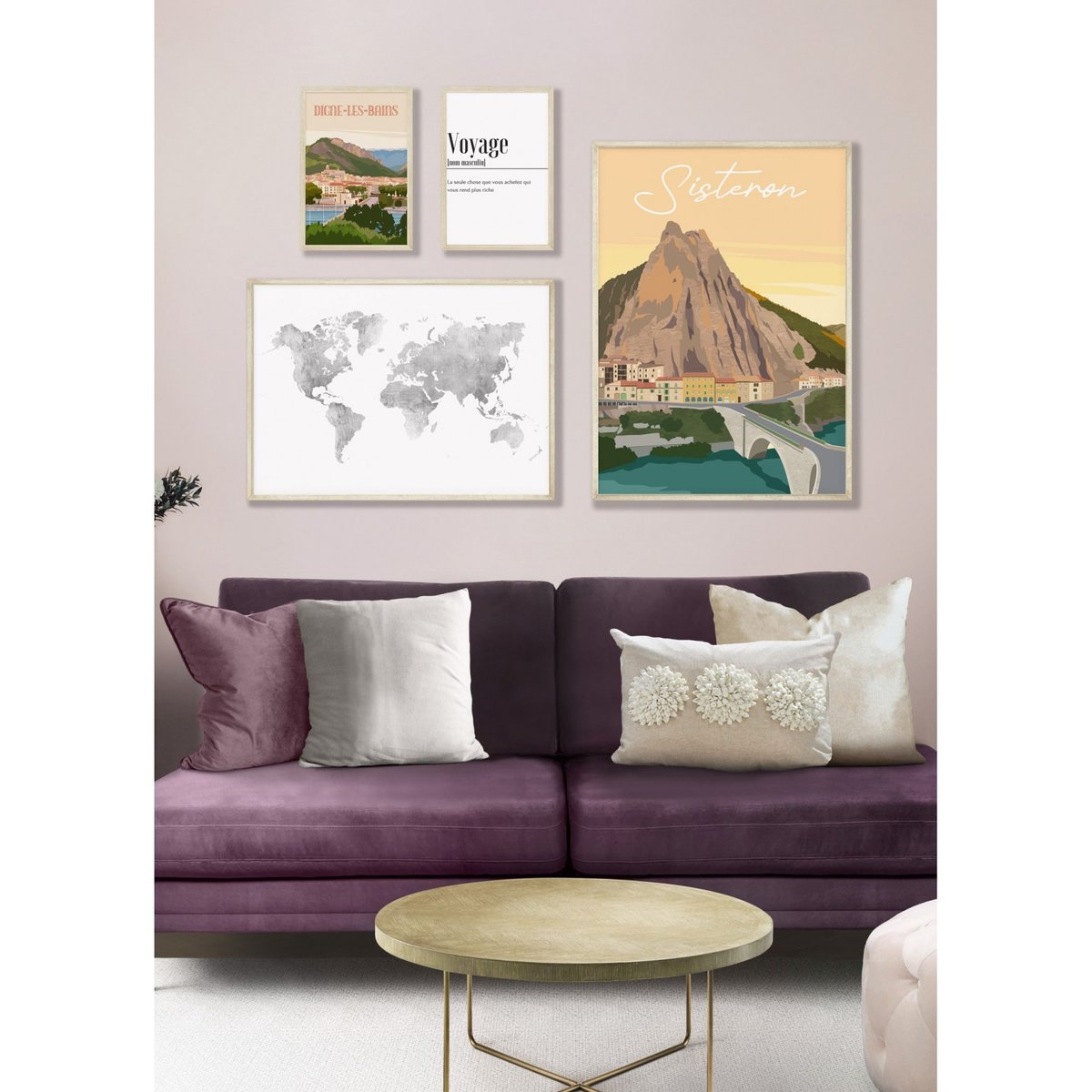 Affiche ville Sisteron blanc, L'AFFICHERIE