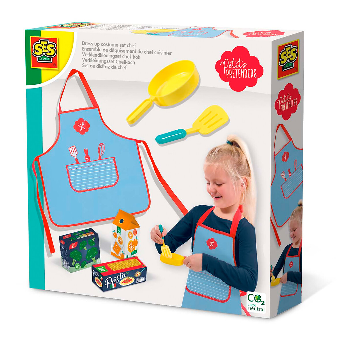 Brinquedo Kit de Chef com avental, da SES multicolor, SES