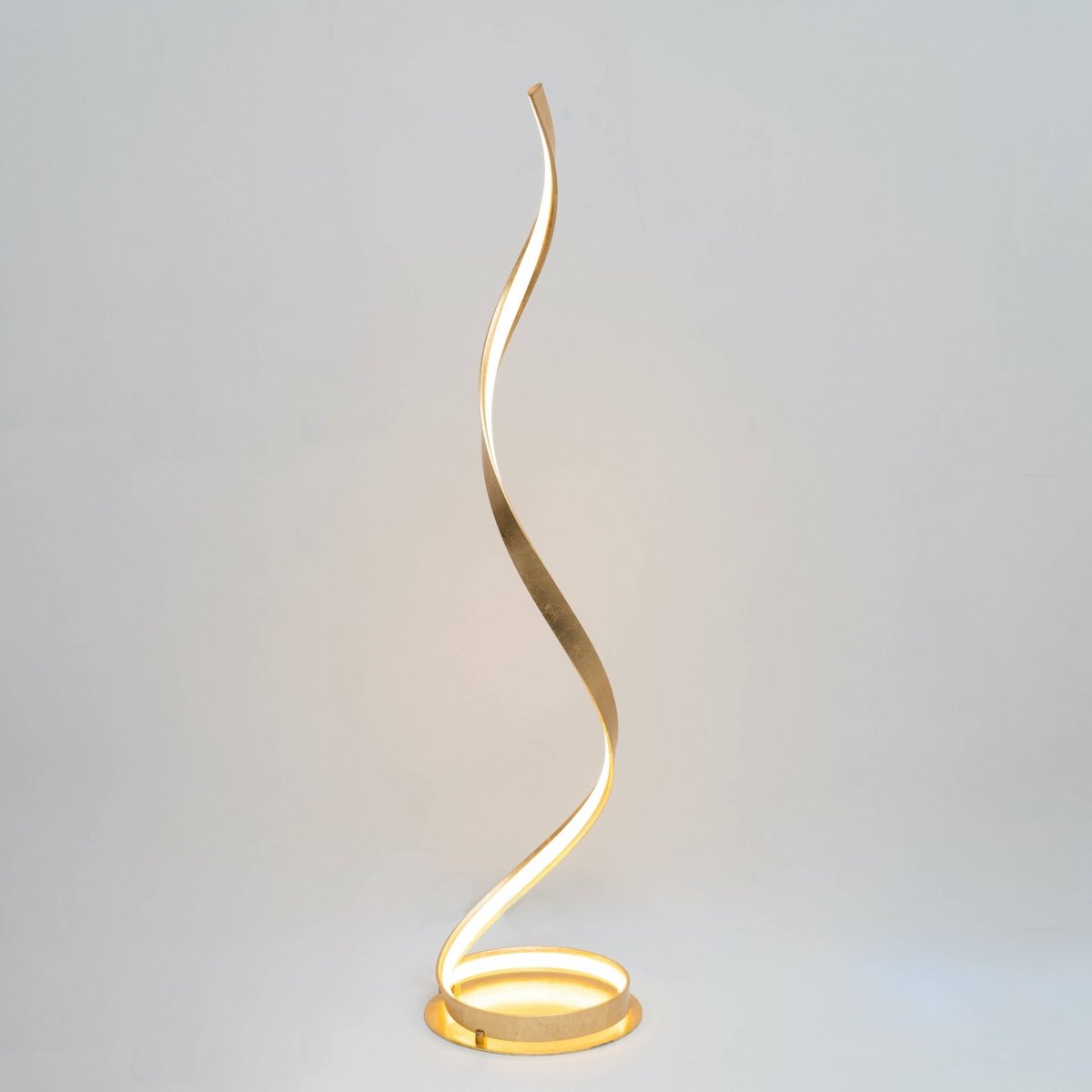 Lampadaire ondulé et design - MILLENIUM doré / laiton, KOSILUM