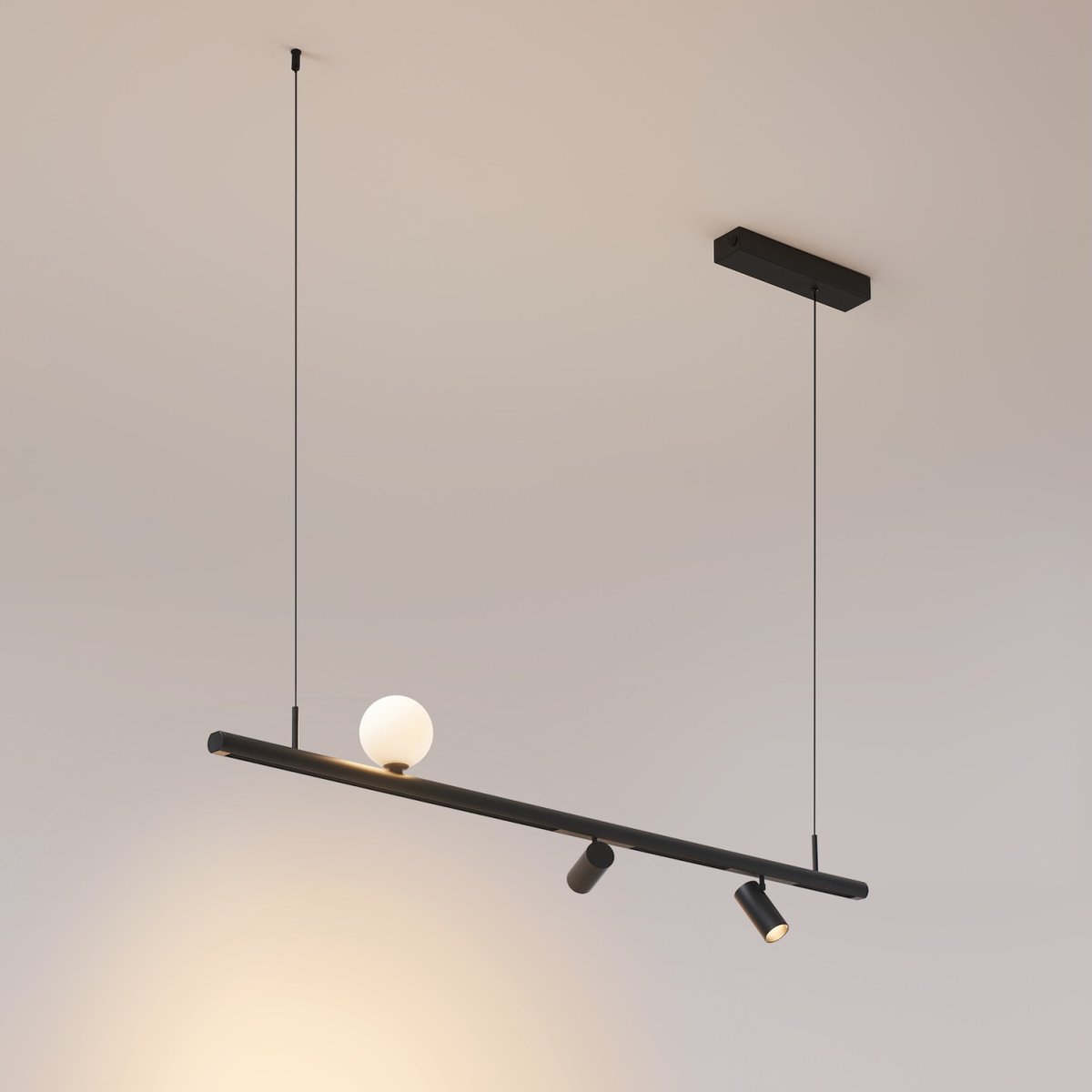 Kit pour suspension magnétique - LYNE noir et blanc, KOSILUM