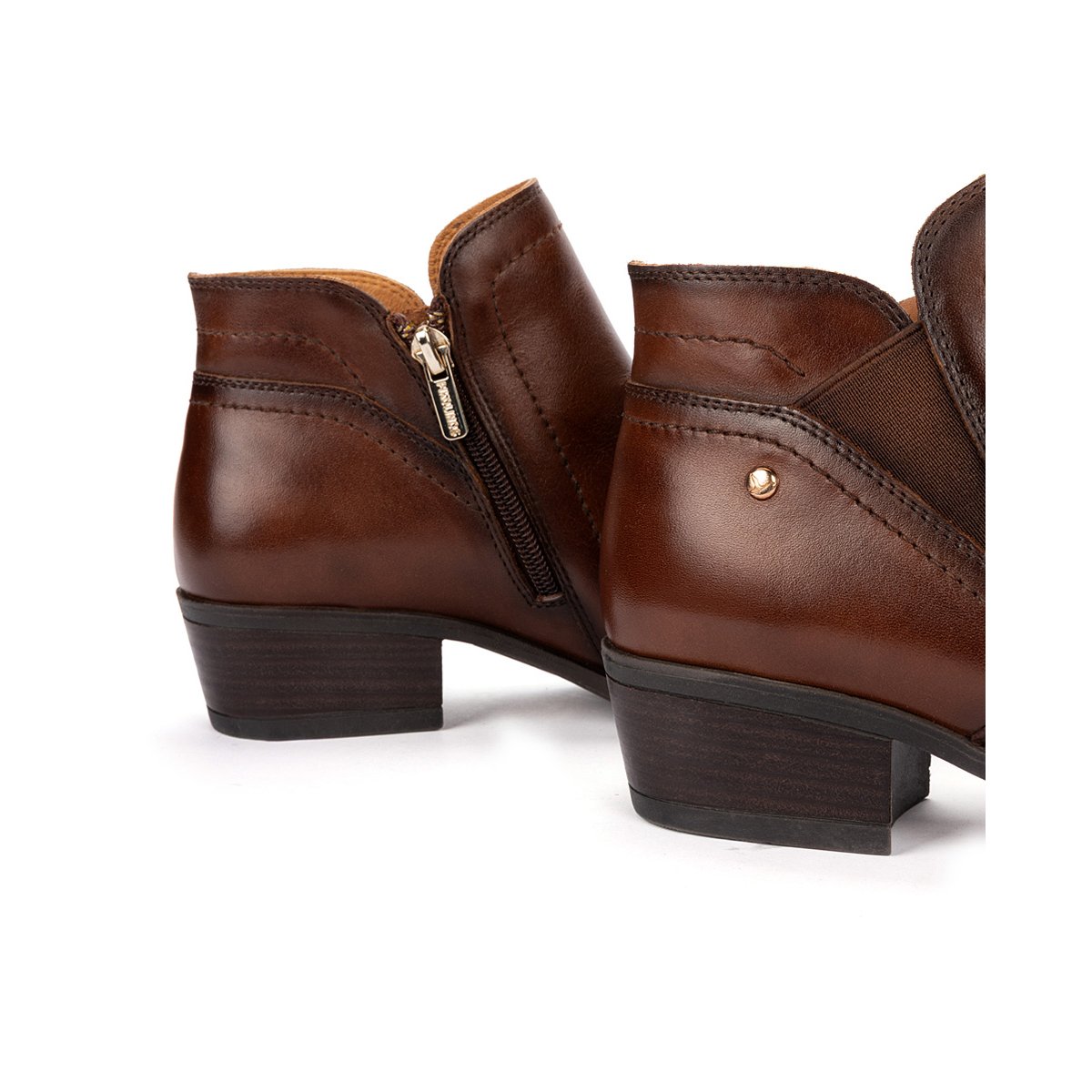 Bottines à talon cuir Daroca cuero, PIKOLINOS