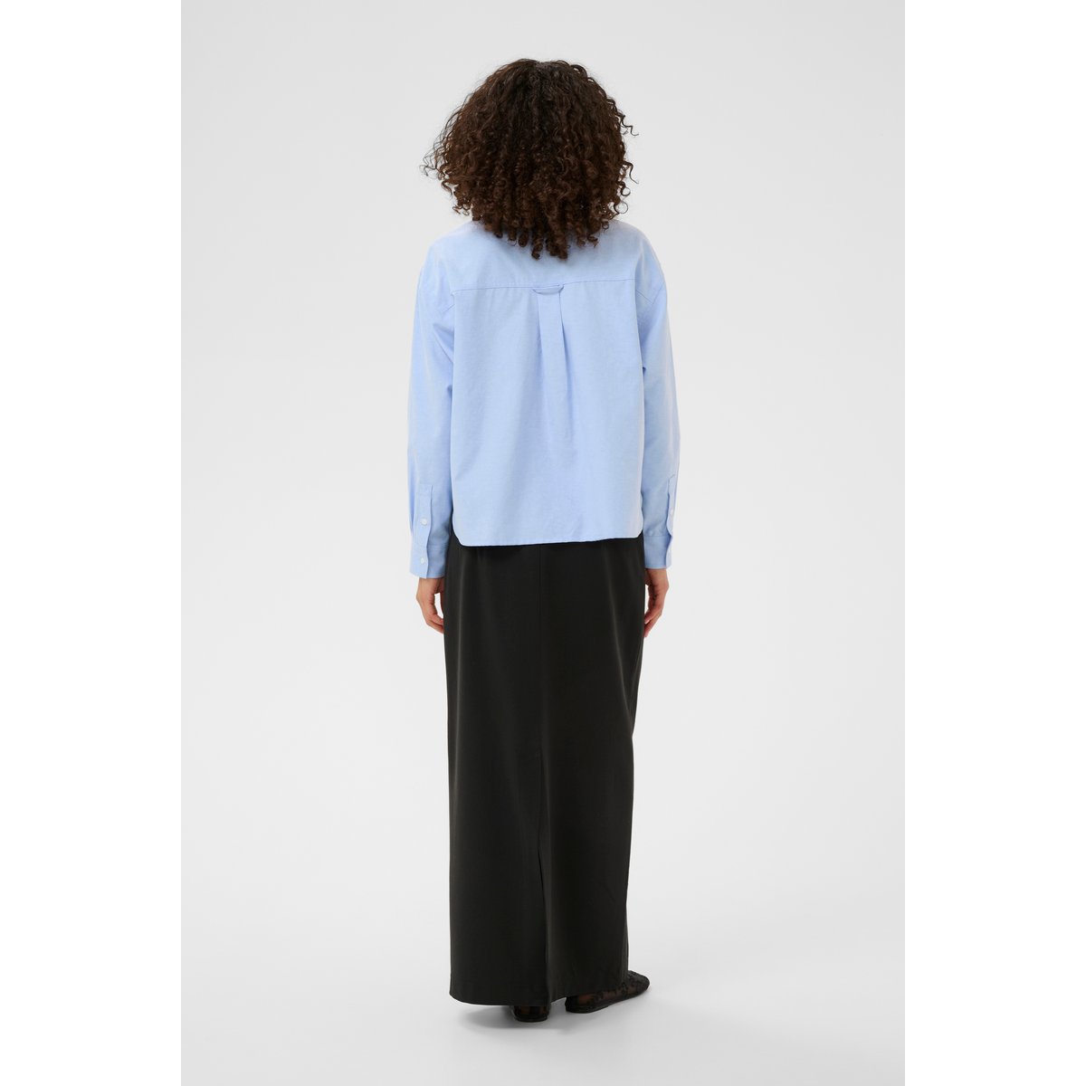 Chemise à manches longues bleu blue fog cc, KAFFE