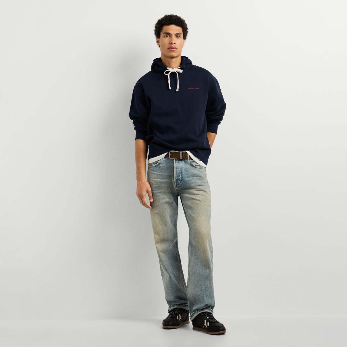 Sweat À Capuche Coupe Casual bleu dulwich, PEPE JEANS