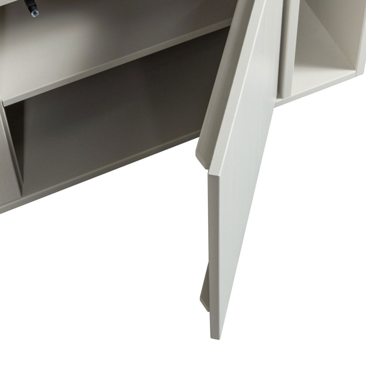 Meuble TV 2 portes en bois L108cm- SETTLE DOWN grège, VTWONEN