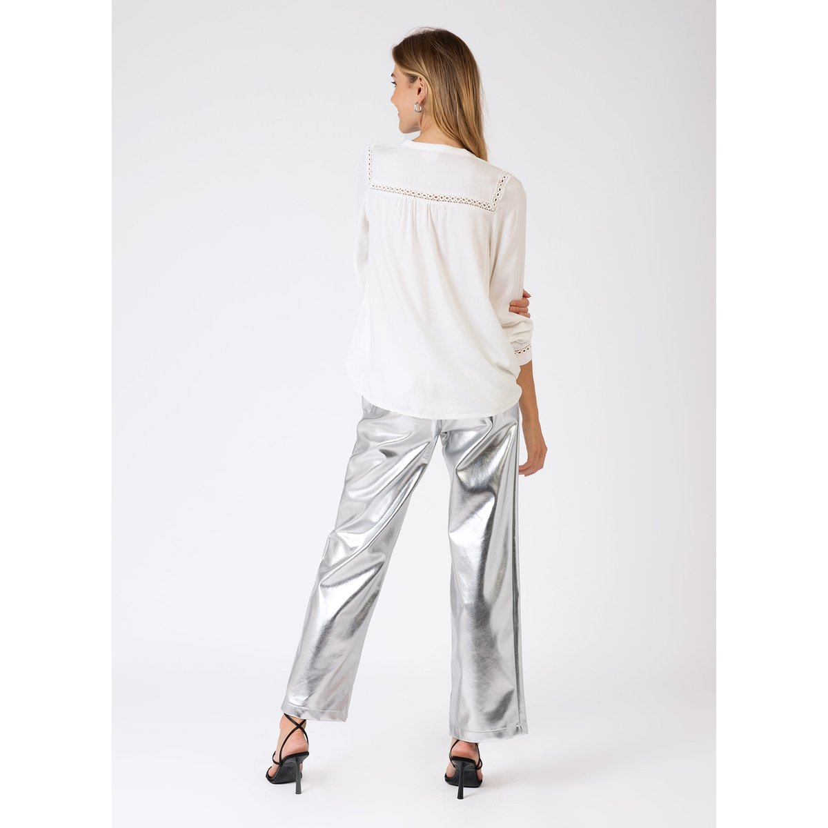 Pantalon PITTY argent, AN'GE