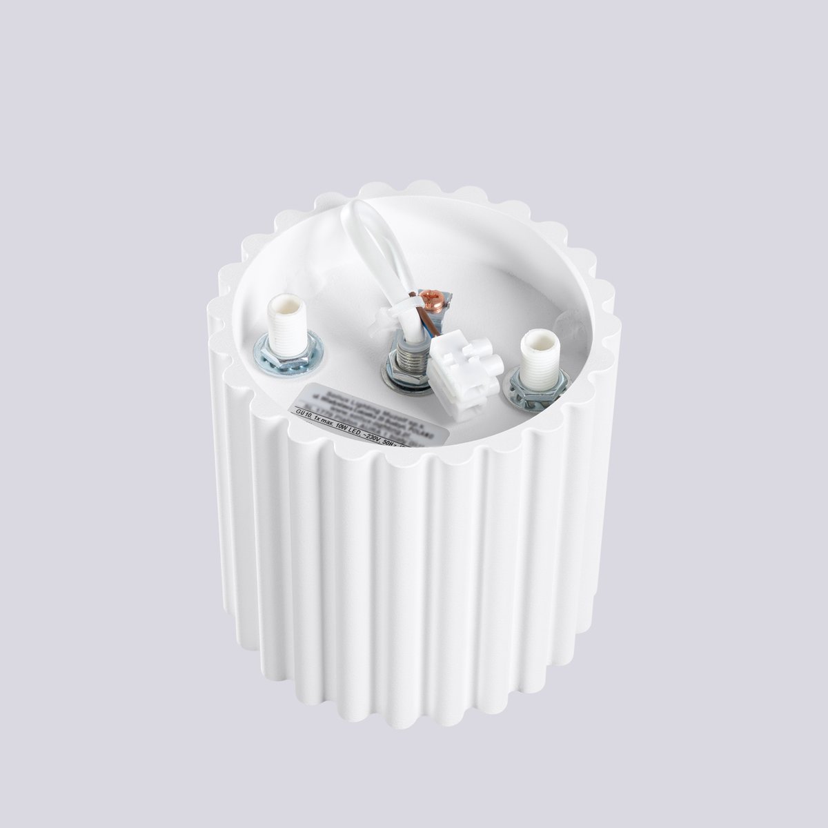 Plafonnier Aluminium Blanc GU10 1 Aura blanc, EDEN