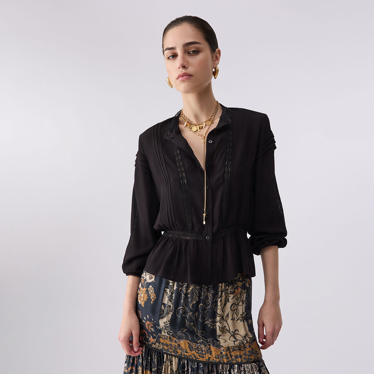Chemisier avec Dentelle noir, LIU JO