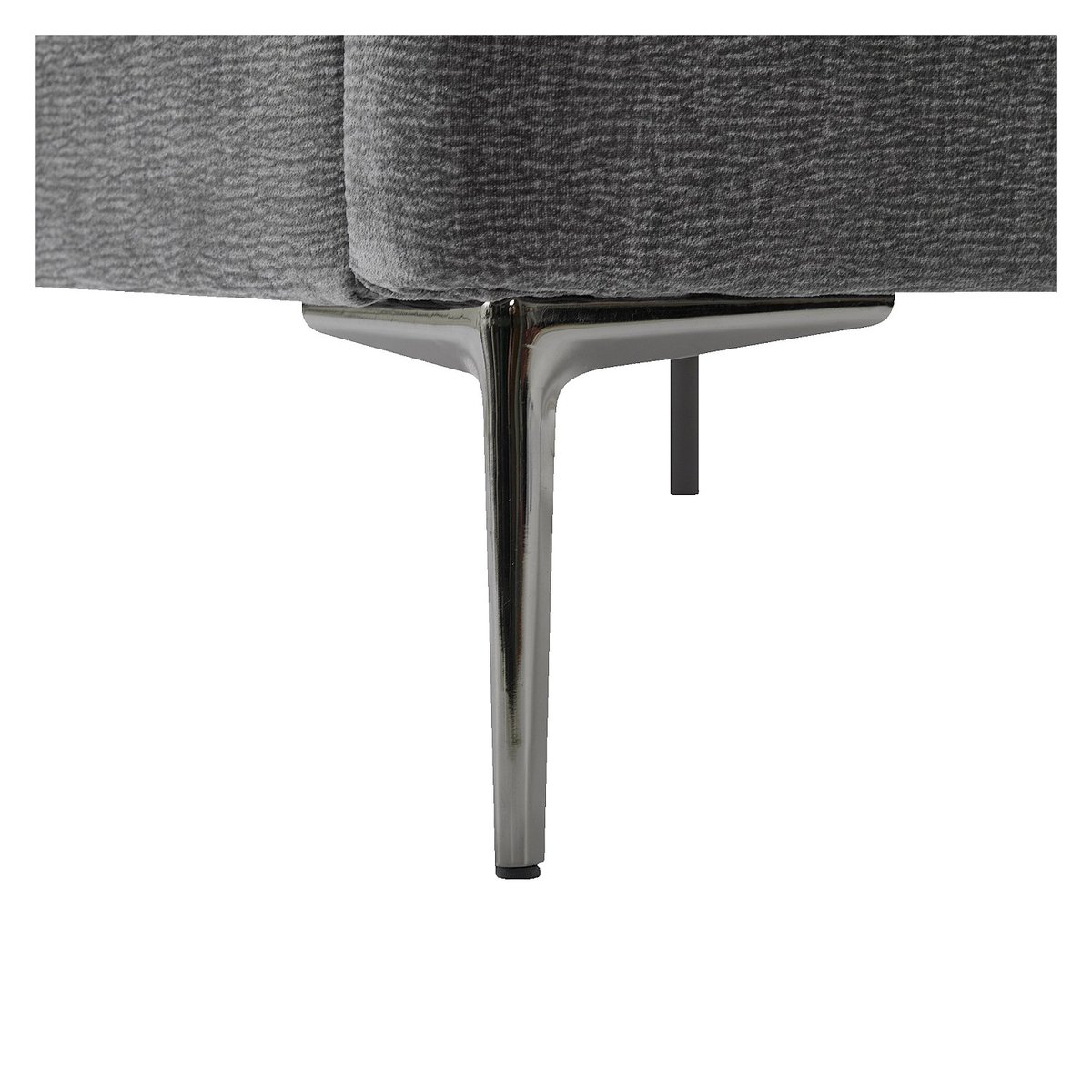 Lit en tissu IZMIR gris, HABITAT