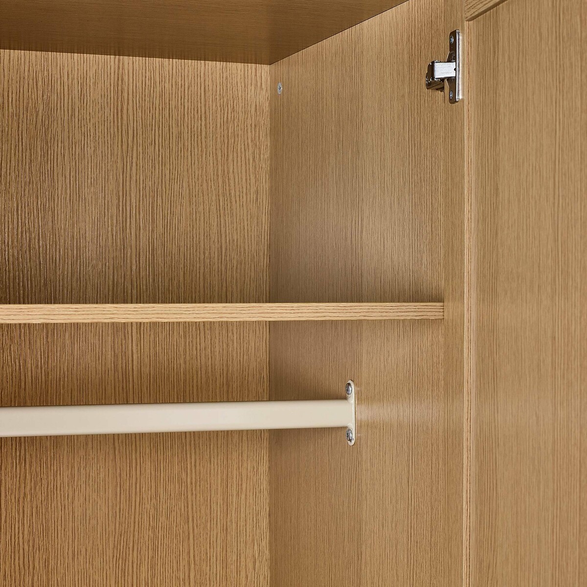 Gia Slatted Oak 2 Door Wardrobe oak, SO'HOME