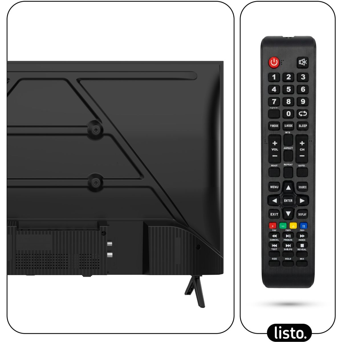 TV LED 32HD964 (2026) 32" (80 cm) couleur unique, LISTO