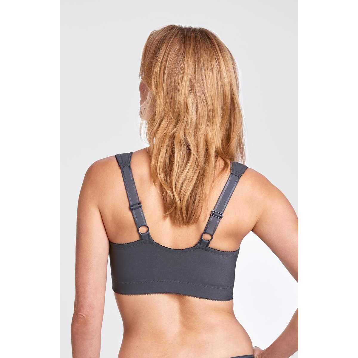Soutien-gorge fermé devant LOVELY JACQUARD gris, MISS MARY OF SWEDEN