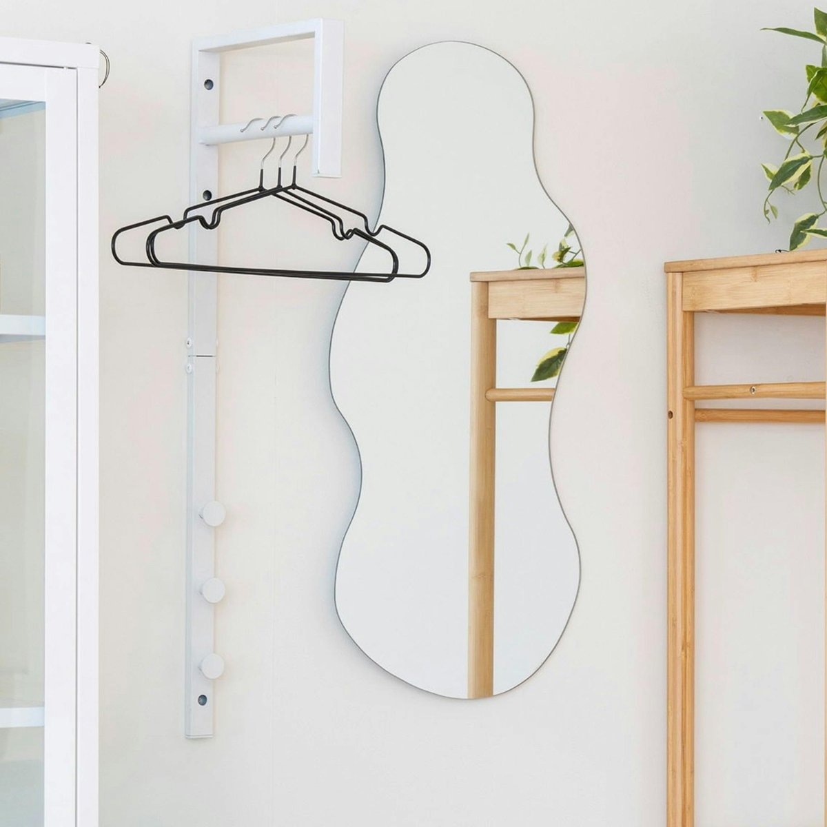 Miroir organique 40x80 cm SEOUL gris, PIER IMPORT