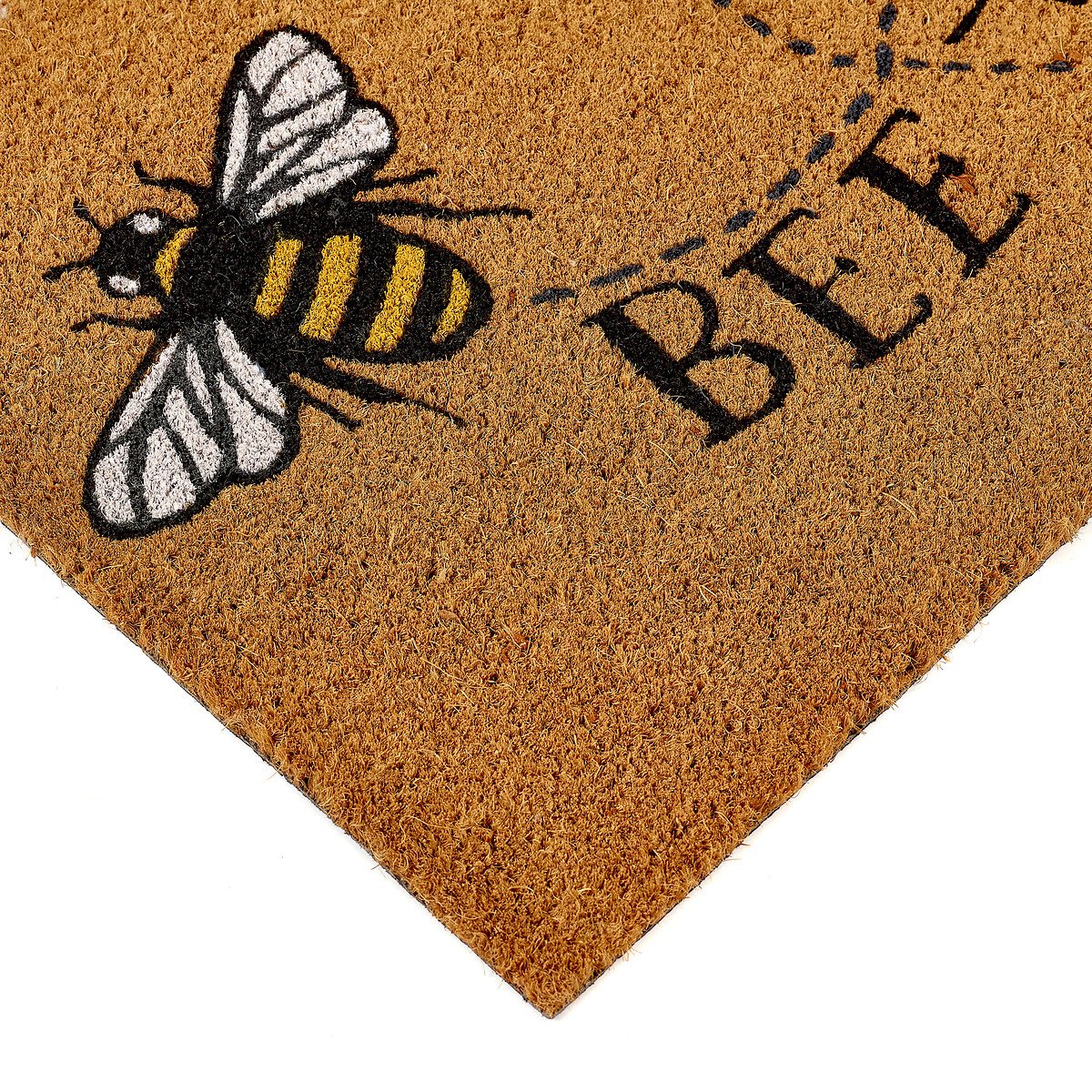 Bee Happy Doormat natural, MY MAT