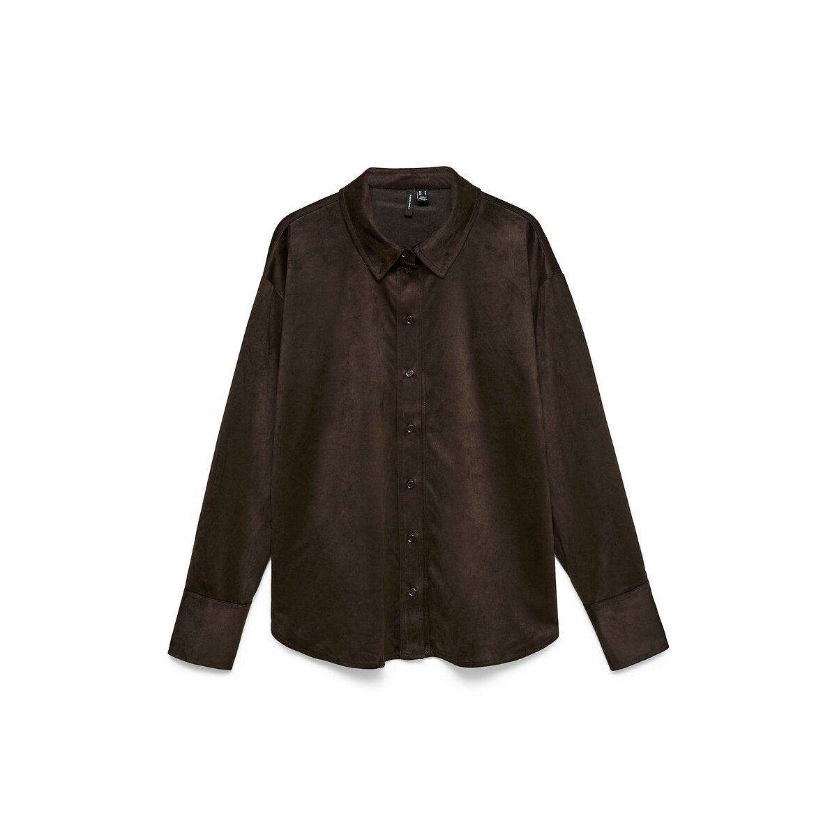 Chemise en suédine marron chocolat, VERO MODA