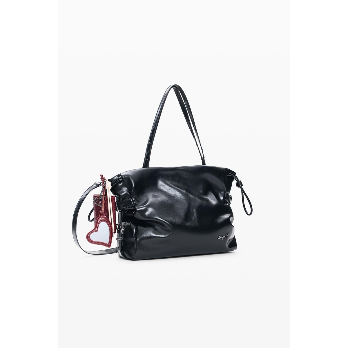 Grand sac shopping noir, DESIGUAL