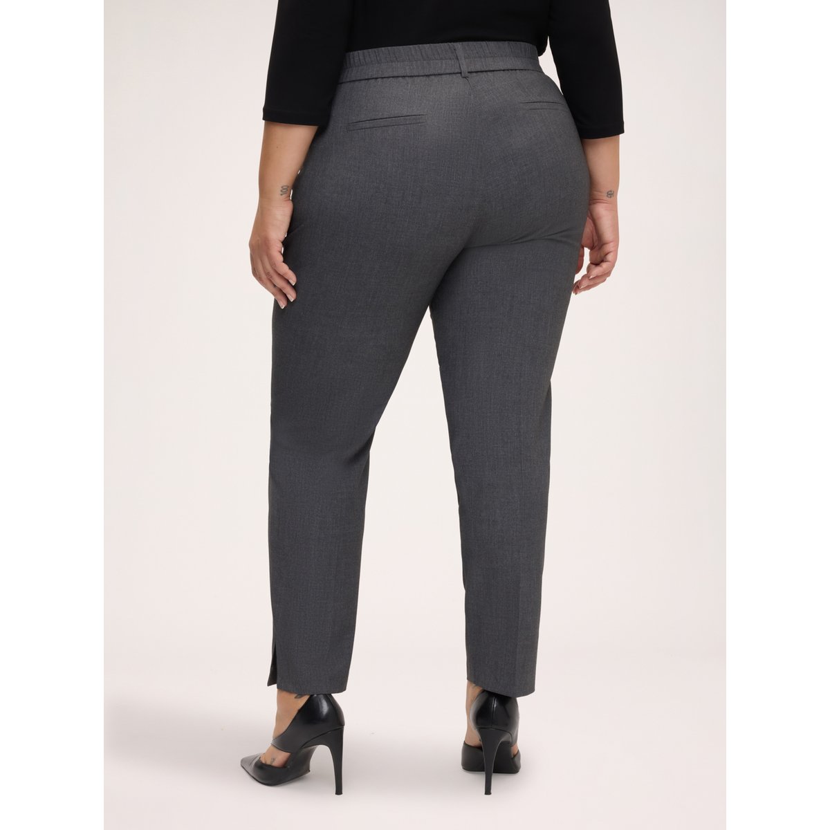 Pantalon Carrot Fit gris, FIORELLA RUBINO