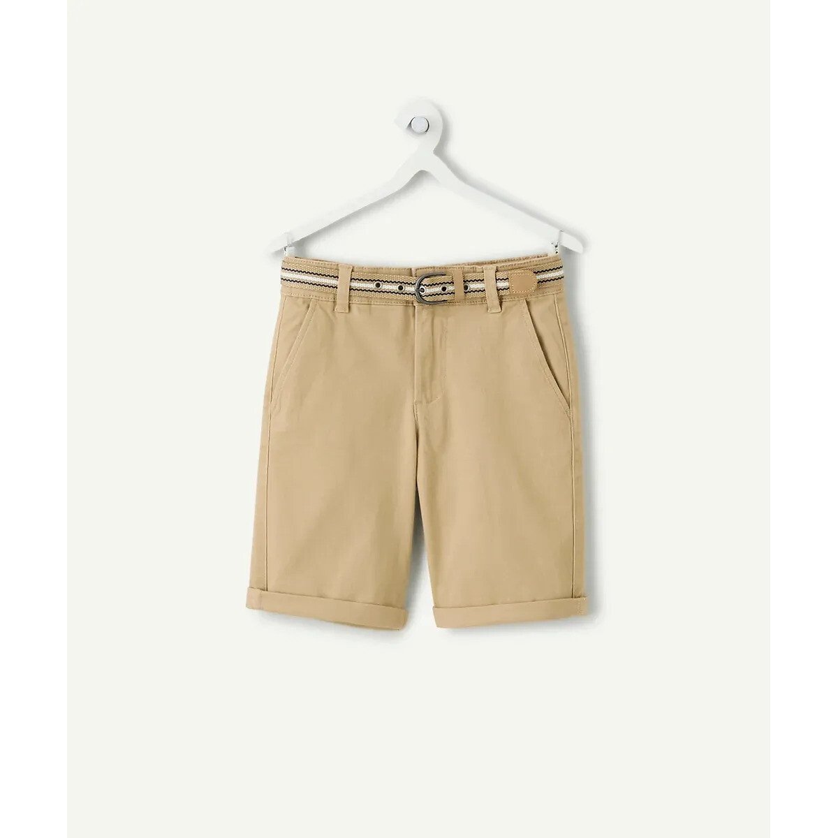 Pantaloncini chino con cintura beige, TAPE A L'OEIL