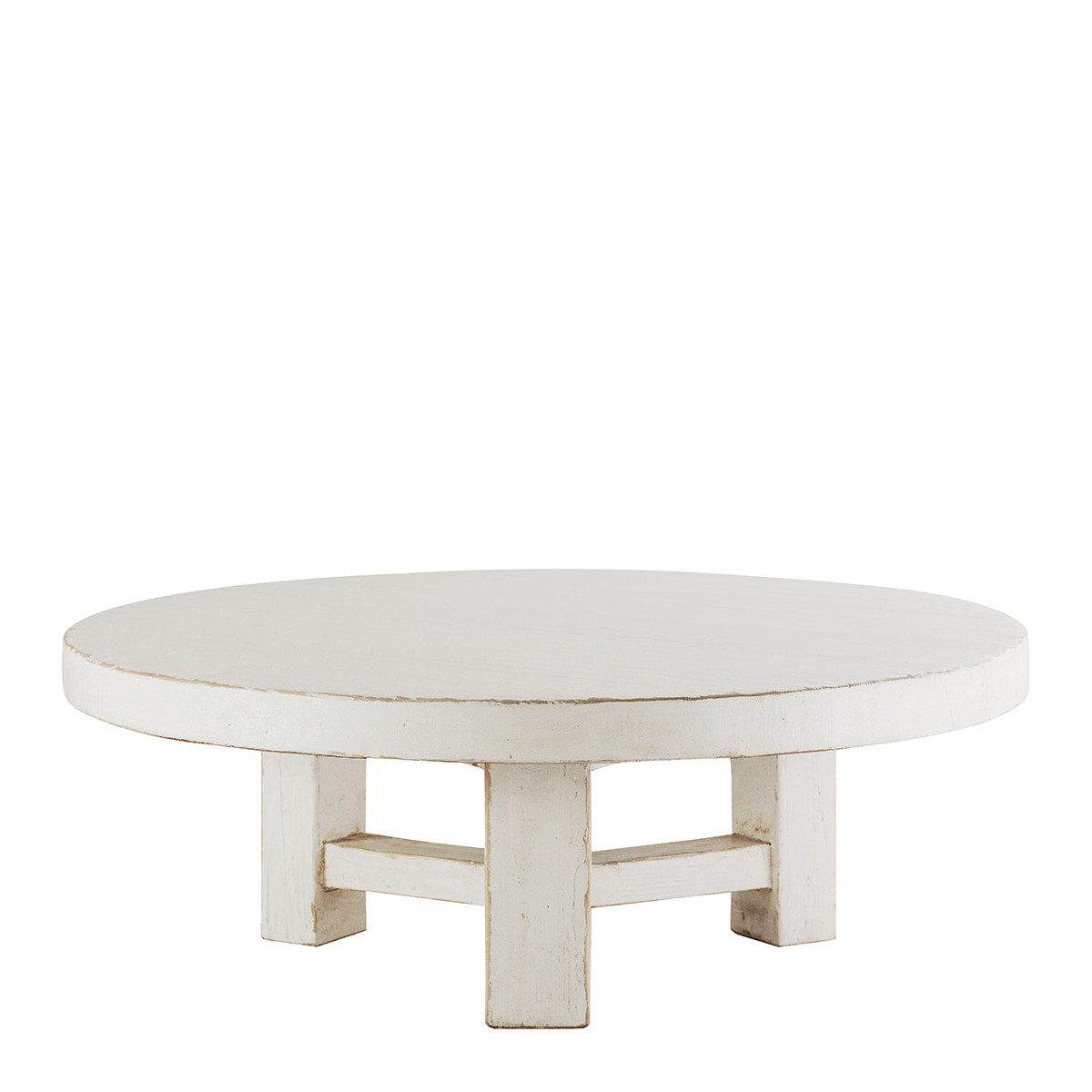 Table basse BAO orme recyclé blanc, BLANC D’IVOIRE