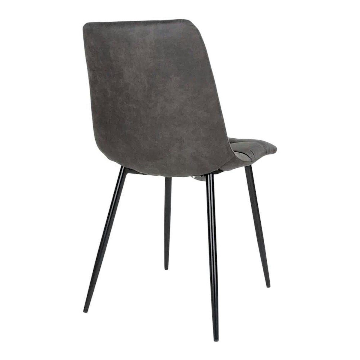 Ensemble table et chaises grises microfibre (lot de 7 pièces) SAVONE bois naturel, PIER IMPORT