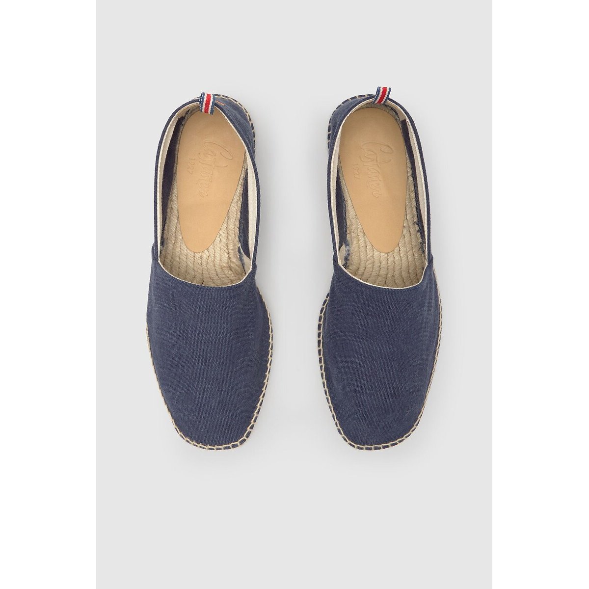 Espadrillas in cotone blu marino, CASTANER
