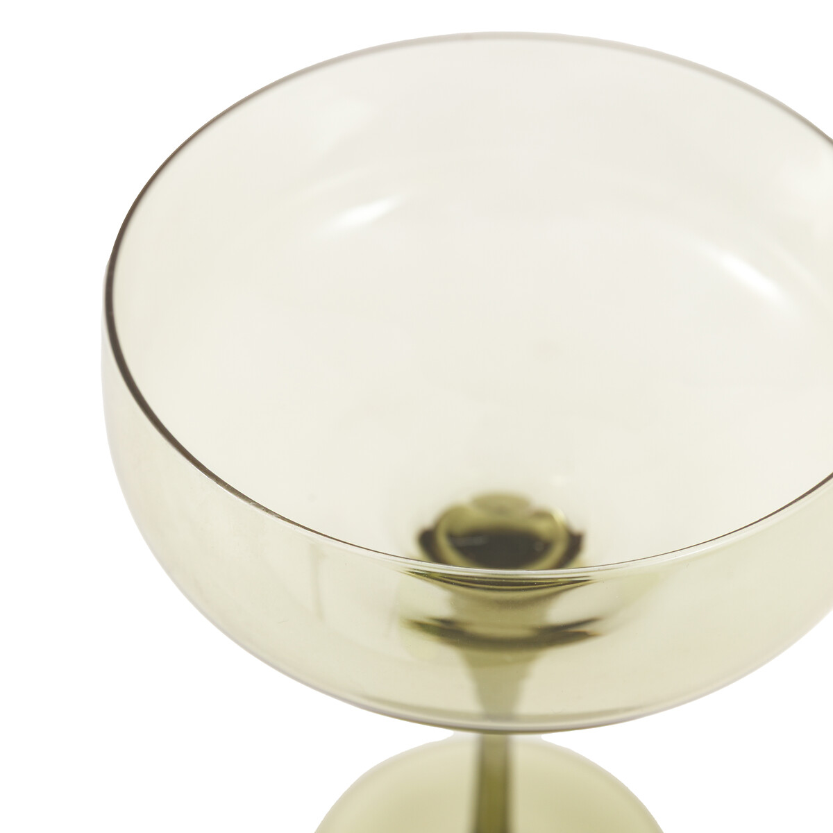 Set of 4 Eden Coupe Glasses in Smokey Green green, ÉDITÉ
