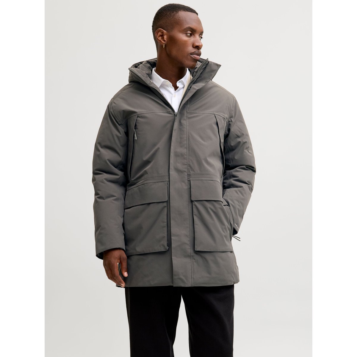 Parka grise - volcanic ash, JACK & JONES