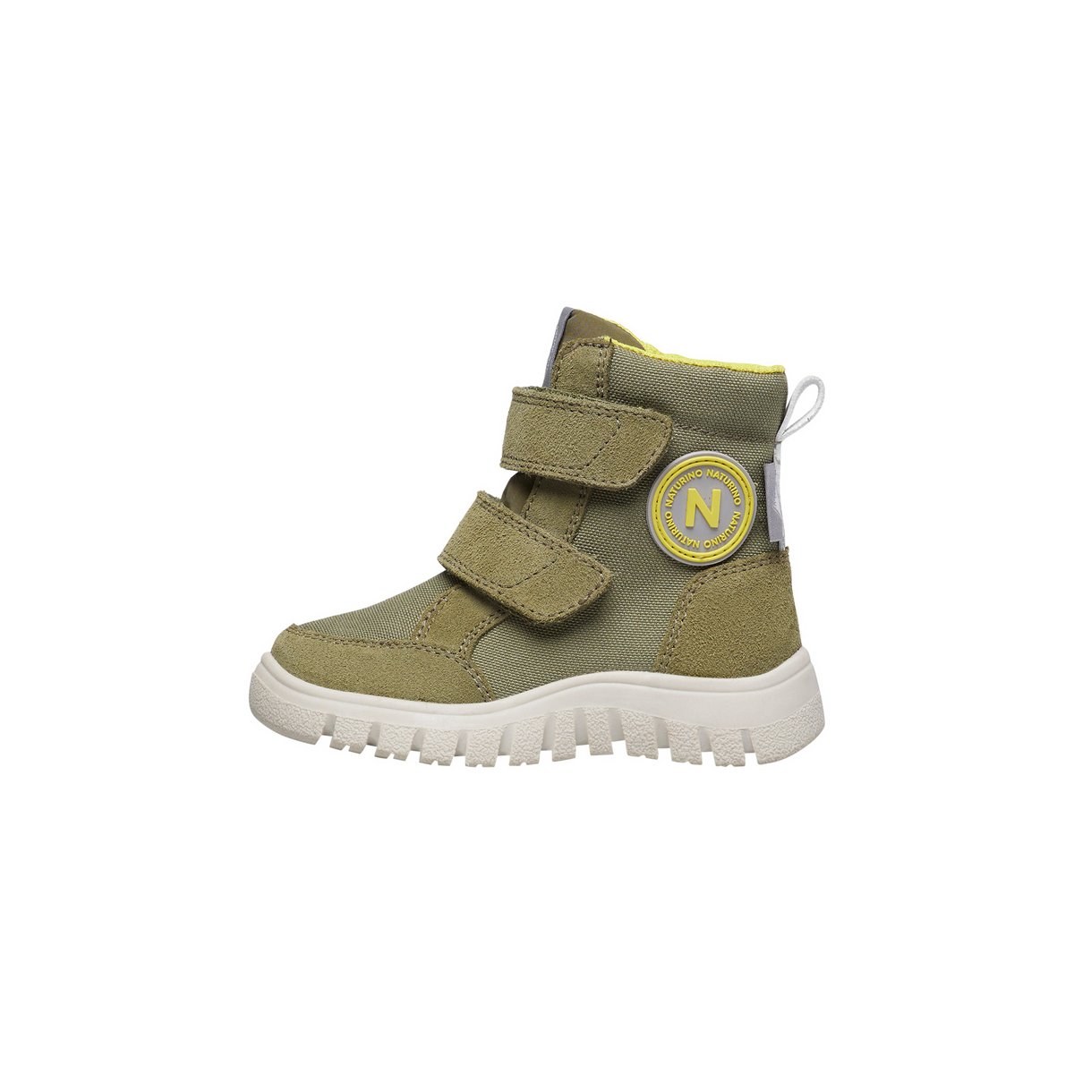 Bottes en suède et tissu technique GEMINAE 3 VL WP. kaki, NATURINO