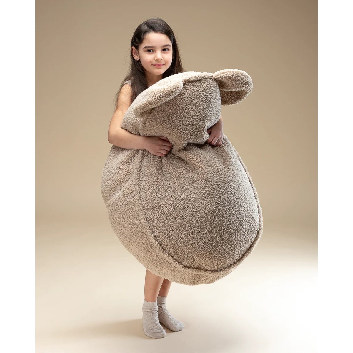 Pouf Teddy OURS biscuit, WIGIWAMA