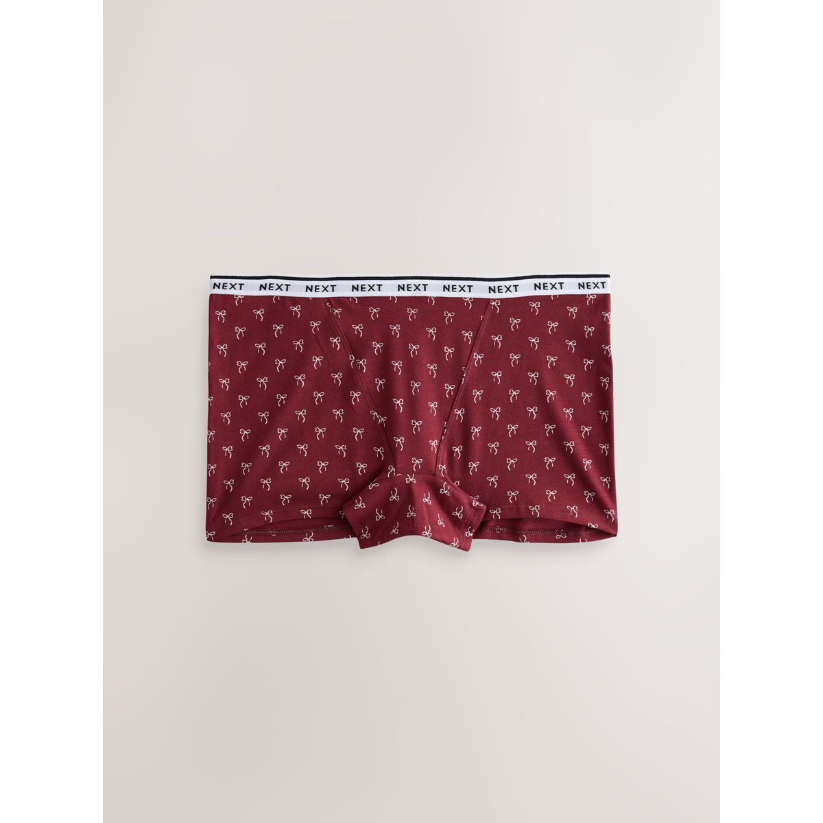 Culotte en coton à logo, lot de 7 nœuds rouges/carreaux marine, NEXT