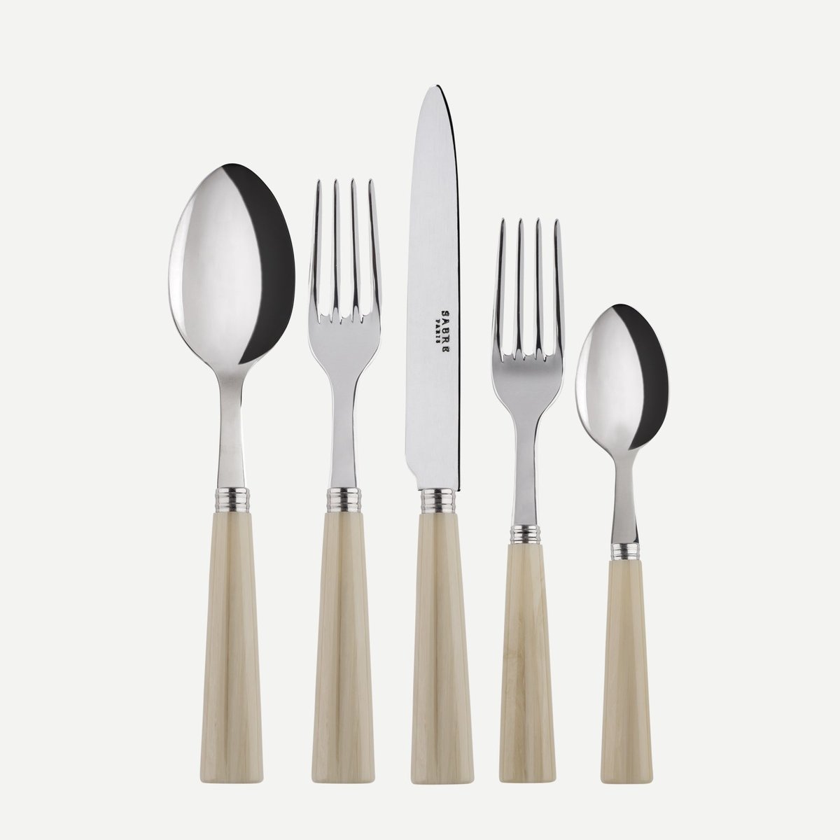 Set de 5 couverts de table, Nature effet corne, SABRE
