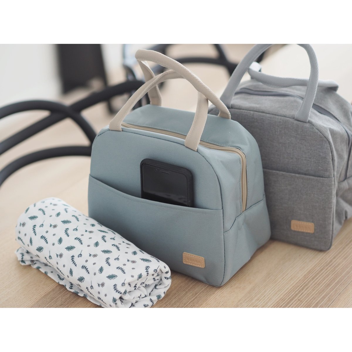 Sac repas isotherme gris chiné, BEABA