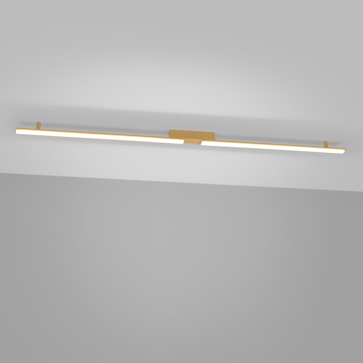 Plafonnier Aluminium Doré LED 2 Lagom doré, EDEN