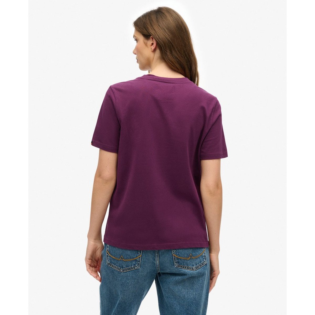 T-shirt Tonal Core violet aubergine, SUPERDRY