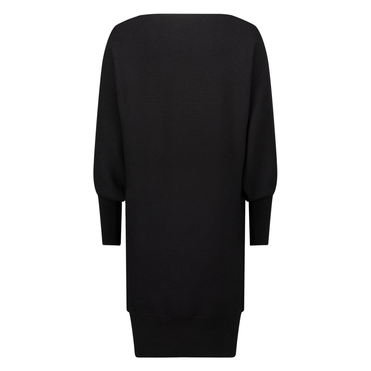 Robe en maille structurée  encolure bateau black beauty, ZERO