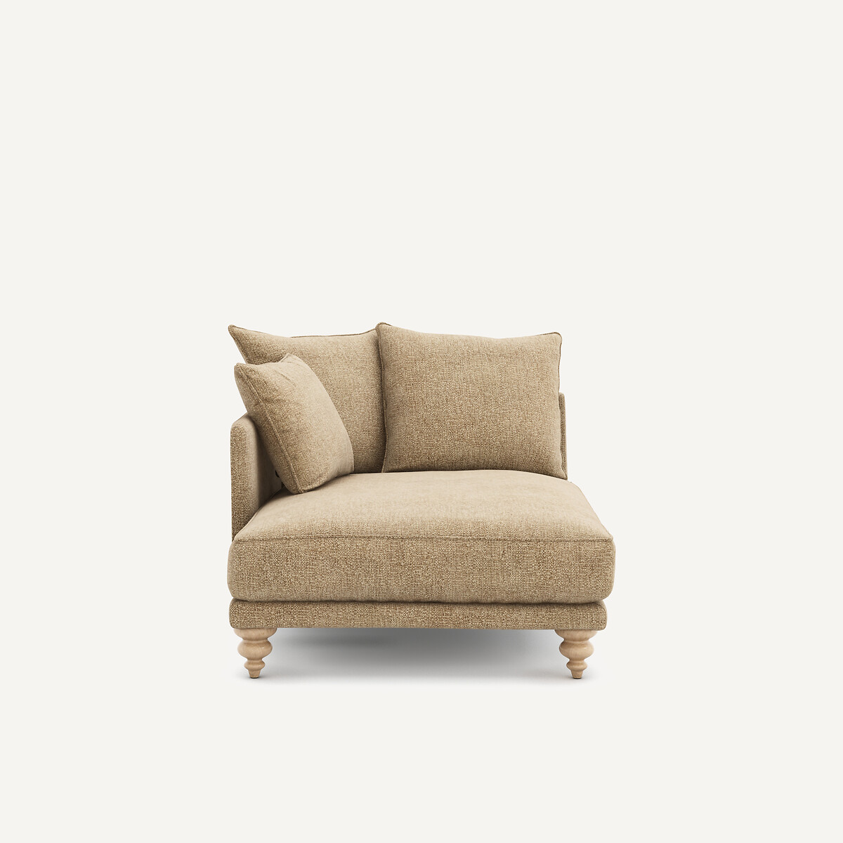 Méridienne coton armuré, Lazare  chamois, AM.PM