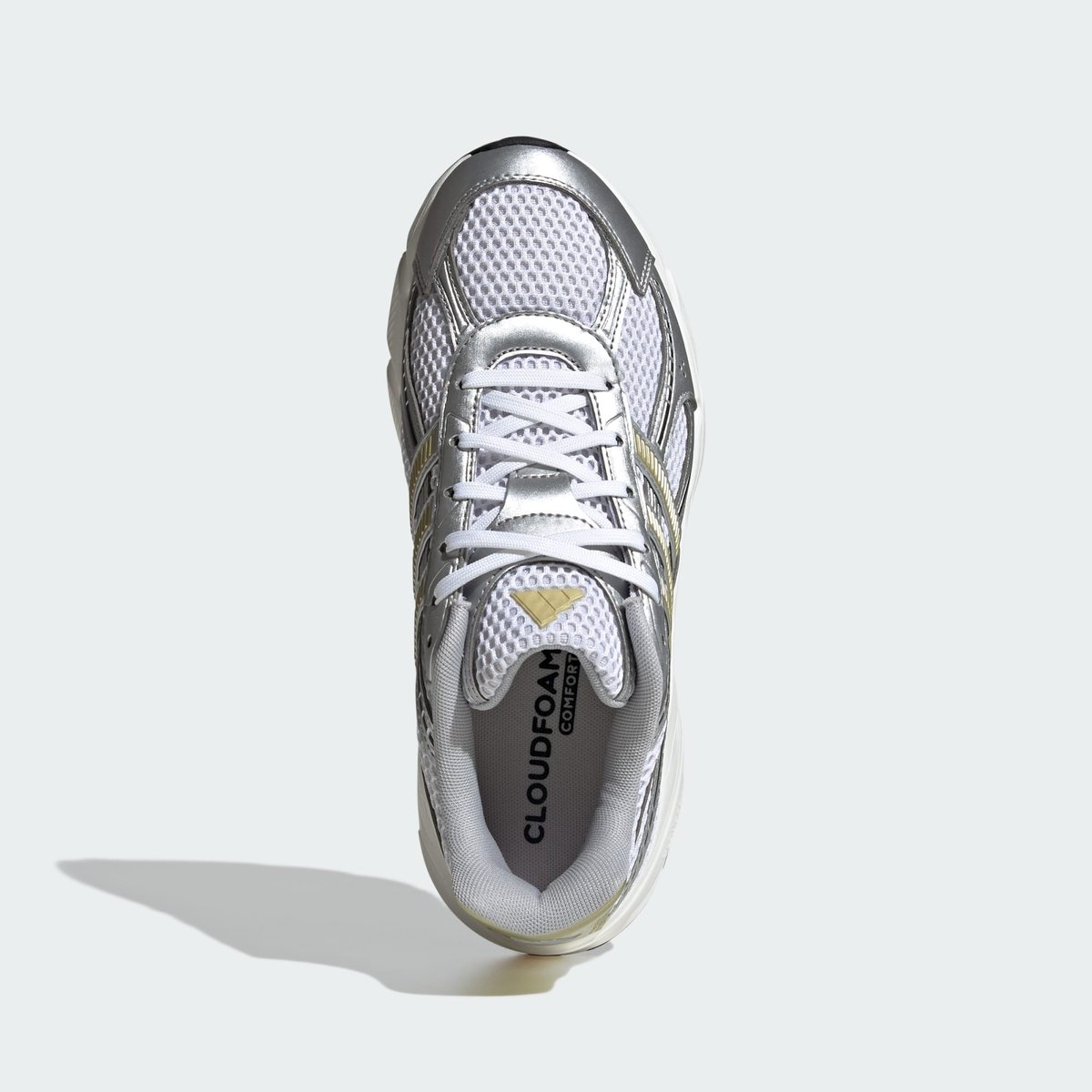 Chaussure Technochaos 2000 Chaussure Technochaos 2000 cloud white / gold metallic / silver metallic, ADIDAS SPORTSWEAR