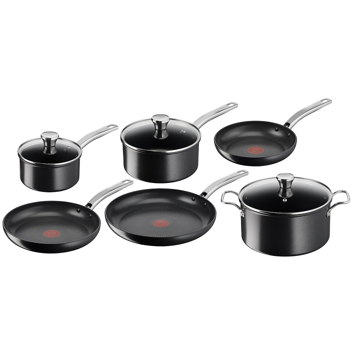 6 pièces Intensium E589S617 noir, TEFAL