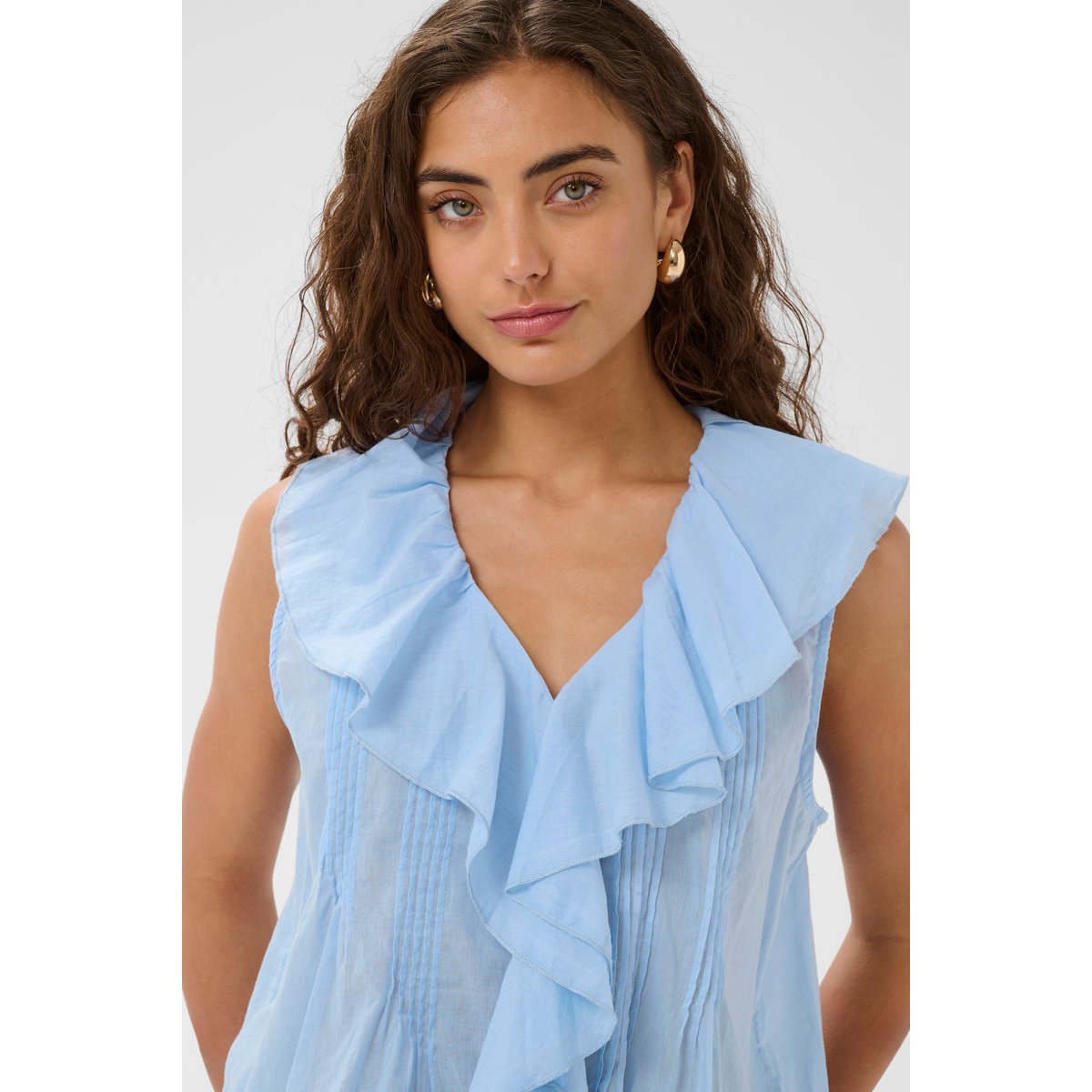 Blouse sans manches bleu powder blue, CULTURE