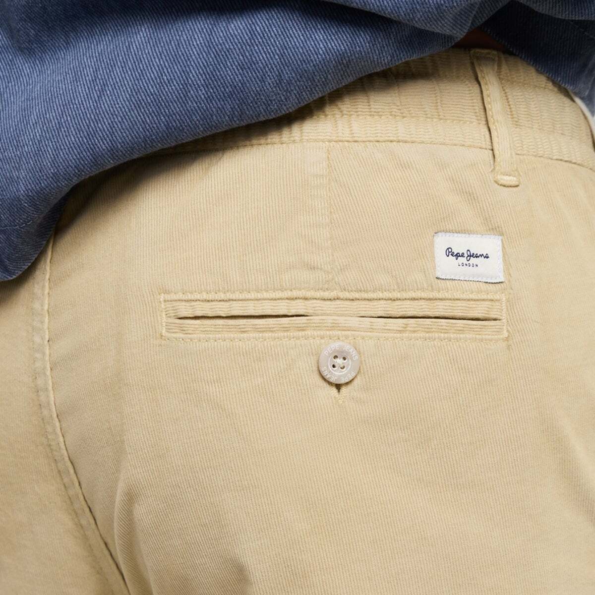 Pantalon Chino En Velours Côtelé Coupe Décontractée beige malté, PEPE JEANS